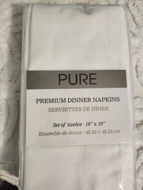 Pur White Premium Dinner Napkins